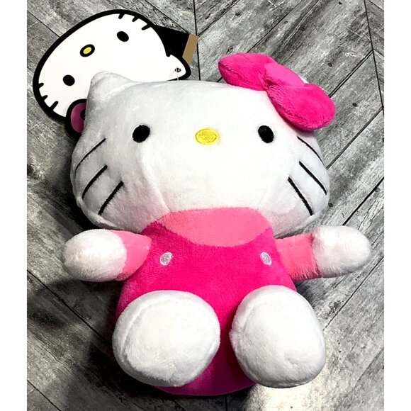 Hello Kitty Plush Bag Charm White Pink 6" - Picture 4 of 7